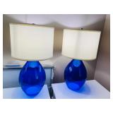 Cobalt Blue Base Table Lamps