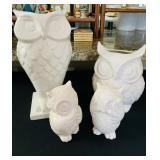 Decorative Ceramic Owls