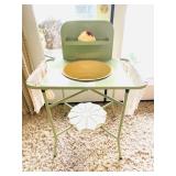 Green Metal Vintage Wash Basin