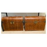 (2) Small Vintage Trunks