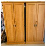 Two Locking Desk Cabinets with Keys