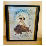 Framed Buffalo Brewing Company Poster