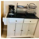 White Coffee Bar Cabinet
