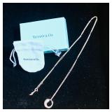 Tiffany & Co. Sterling Eternal Pendant & Chain