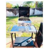 Stainless BBQ Cart & BBQ