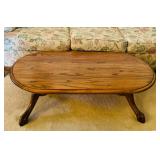 Oak Oval Coffee Table