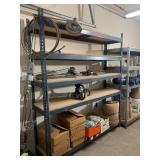 Metal storage shelves