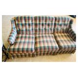 Rustic Plaid Sofa