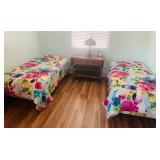 (2) Twin Beds - Bedding Seperate
