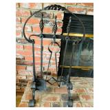Rustic Hand Forged Iron Fireplace Tools