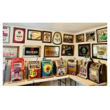 Antique Slot machines- Vintage Beer Signs