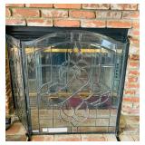Glass Fireplace Screen