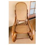 Vintage Cane Back Rocking Chair