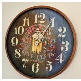 Vintage beer Clock