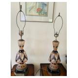 Pink Mid Century Lamps