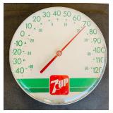 Vintage 7 Up Outside Thermometer