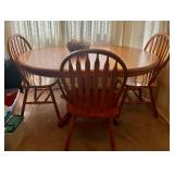 Oak Table w/ 3 Chairs