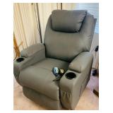 Gray Full Body Massage Recliner
