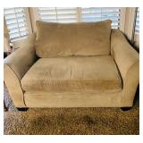 Oversized Tan Arm Chair