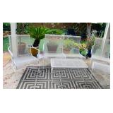 White Metal Patio Furniture