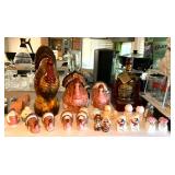 Holiday Salt/Pepper Shakers - Turkey Cookie Jar - Gracy Boat