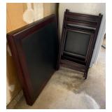 Folding Table & 3 Chairs