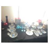 Cut Glass & Fenton Pieces