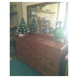 Pine Dresser w/Mirror