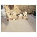 Cement Lion Statues