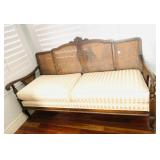 Antique Victorian Cane Settee