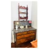 Antique Victorian Wash Stand w/Marble Top