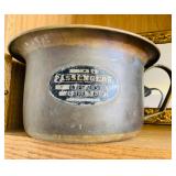 Antique Metal Train Chamber Pot