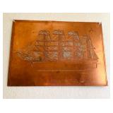 Copper Ship Etching