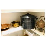 Enamelware Canning Pot - Copper Tea pot