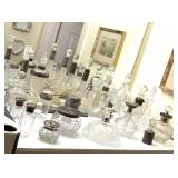 Sterling Silver Trim Perfume Bottles 