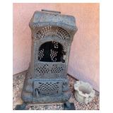 Antique 1803 Cast Iron Fireplace / Victorian Parlor Stove