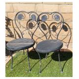 Cast Iron Heart Chairs