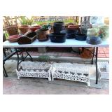 White Cast Iron Planters / Misc. Planters 