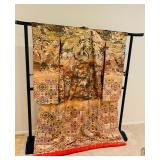 Antique Japanese Kimono on Stand