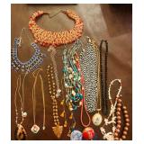 Close-up of Some Necklaces