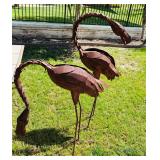 Flamingo Yard Art