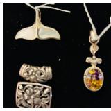 Close-up Sterling Pendants - Ametrine Pendant