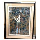 "Huntress" serigraph by Ting Shao Kuang