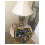 Marble top end table