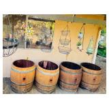 (4) Wine Barrels