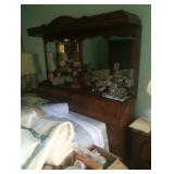 King Headboard with mirror and canopy