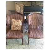 Vintage Arm  chairs w/new upholstery