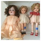 German Porcelain & Shirley Temple Dolls