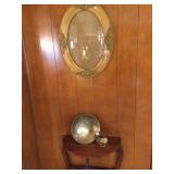 Vintage Bubble glass in frame