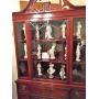 Guiseppi Armani Florence Figurine collection in Duncan Phyfe china cabinet